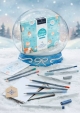 Творчески комплект Frosty Winter - зимни картички и етикети за подарък Faber-Castell Creative Box Limited Edition